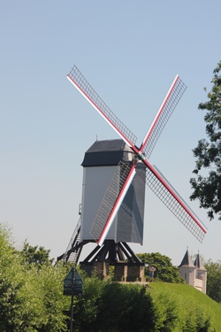 Windmill in Brugge, Belgium