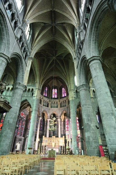 Inside the Church of our Lady in Dinant, Belgium