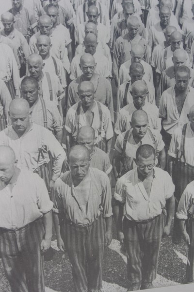 Roll-call in Dachau concentration camp